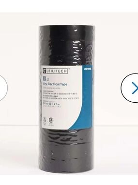 Black Vinyl Electrical Tape - 10 Pack